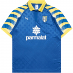 Puma X Parma Calcio Koost&ouml;&ouml; V&auml;lis-Vabaaja Spordi Pusa L&uuml;hikeste Varrukatega Jalgpallis&auml;rk Unisex Topp Sinine 629943-46 L