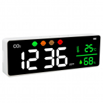 LED-ekraan &Otilde;hukvaliteedi monitor Seinale paigaldatav Digitaalne Temperatuuri CO2 kontsentratsiooni detektor DM1306