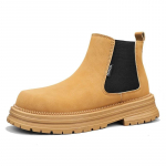 Moodne Briti Stiilis Nahast Meeste Kingad Meeste Chelsea Saapad S&uuml;gis Talv Pahkluusaapad Meeste Slip-on Vabaaja Meeste Platvormkingad Tossud 39