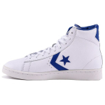 Converse Cons Pro Nahast &Uuml;mar Nina Paeladega S&uuml;nteetiline Nahk P&otilde;rutuskindlus K&otilde;rge S&auml;&auml;rega Retro Korvpallijalatsid Unisex toss Valge Hele-Sinine 170359C 41