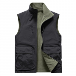 Flanell kahepoolne vest meeste v&auml;li-spordiks, soe vest, t&ouml;&ouml;riietus-s&auml;rk, mitme taskuga vestjakk XXXXL