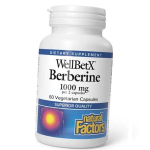 Berberiinvesinikkloriid, WellBetX Berberiin 500, Natural Factors (72406018) 60vcaps