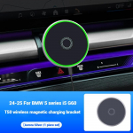 BMW 5 3. seeria X3 X5 X6 X7 G60 G20 G05 G06 G07 autotelefoni hoidik 15W magnetiline Magsafe juhtmevaba laadija tarvikud