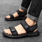 Meeste Sandaalid Moodsad Vabaaja Spordisandaalid Suvised Avatud Varbaga Sandaalid Libisemiskindlad Rannasandaalid Meestele Lamedad Sandaalid Sandalias Hombre 39 must