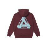 Palace Ss22 Kolmev&otilde;rguga Kapuutsiga Dressipluus &Uuml;hev&auml;rvilise Logotr&uuml;kiga Unisex Kapuutsiga Bordoopunane PLA-SS22-269 M white
