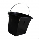 Horse Feeder Pan Utility Easy to Clean Stall Water Bowl Livestock Feeding Bucket for Goats