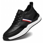 Mood Uued Ehtsast Nahast Meeste K&otilde;rgust Suurendavad Kingad 4/6/8CM Vabaaja Vabaajajalatsid Meestele Mood Spordijalatsid Meestele Suurus 37-43 43 must