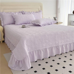 Bonenjoy Voodikate &Uuml;hev&auml;rviline Voodikate Pitsistiilis Voodipesu 250X250/250X270 Paksustatud Linu Matrimoniales (Padjap&uuml;&uuml;r puudub) 250x250cm 1pc