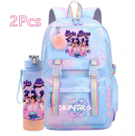 2 tk/komplekt Uus Anime Kpop Tr&uuml;kitud Seljakott 750 ml Vee Pudeliga Suure Mahutavusega Reisi Kott Teismelisele T&uuml;drukule Poisile Koolikott Laste Kingitus Suure Mahutavusega Kott