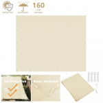 Veekindel varikatus 95% UV-blokeering P&auml;ikesekaitsepurje Aia privaatsuskaitse Autole L&otilde;uend Pergola kate Varikatus P&auml;ikesekaitsepurje 2x2M beež