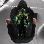 Dragon Ball Brolli &Uuml;mberringi S&uuml;gis-Talvine Huppar, Jaapani Harajuku Y2k &Uuml;lem&otilde;&otilde;duline Pikkade Varrukatega Top, S&uuml;nnip&auml;evakingitus S