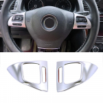 Volkswagen VW Golf Mk6 Passat B7 CC Eos Tiguan Jetta Touran Sharan Caddy auto roolil&uuml;liti nupu raami kate jaoks Matte Silver