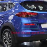 ABS kroom tagumine p&otilde;rkeraua udutulelaterna kate esipaneeli raam Kulmude tarvikud dekoratiivsed Hyundai jaoks ABS Chrome