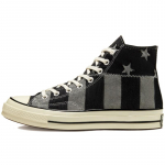 Converse Chuck 1970ndate Ameerika lipuga Vintage Mitmek&uuml;lgsed K&otilde;rged L&otilde;uendist Unisex Must ja Hall 41.5