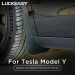 LUCKEASY auto porilapid Tesla Model 3 Y 2023 jaoks Autotarvikud V&auml;rvitud porikaitse eesmine tagarattakaitse porikaitse M3-EX64LGRAY