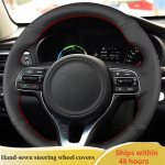 Car Steering Wheel Cover For Kia Sportage 4 KX5 K5 2016 2017 ized Car Interior Accessory Original Steering Wheel Braid Red Blue Thread