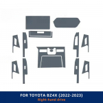 Toyota BZ4X jaoks - Auto uks Keskkonsool Meedia Armatuurlaud Navigatsioon TPU Kriimustuskindel Kaitsekile Auto Tarvikud 2022-2023