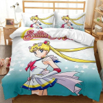 Multikas Sailor Moon Voodipesu Kollektsioonid Peen Vooditarvete Komplekt Tekikott Voodikatte Komplekt Voodipesu Komplekt Luksuslik S&uuml;nnip&auml;evakingitus 135x200cm 2pcs
