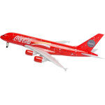 20cm metallist mudellennuk - Coca-Cola A380 v&auml;rvides (57. v&auml;ljaanne) red