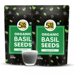 5:15PM Orgaanilised Chia seemned 250g X 2 pakki | Gluteenivabad basiiliku seemned smuutide, jookide ja magustoitude jaoks