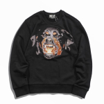 Peen tikitud koerapeaga dressipluus - Klassikaline Ameerika Trendikas Br&auml;nd, Unisex L&otilde;tv L&otilde;ige Paaridele Extra Large gray