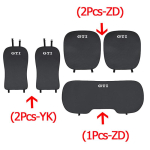 VOLKSWAGEN VW Volkswageni autokatte j&auml;&auml;siidist istmepadjad Kaitsmepadjad VW GTI Polo Golf Passat Tiguan Arteon Touareg CC jaoks 2Pcs-ZD gray