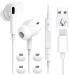 Juhtmega k&otilde;rvaklapid uue 2026 &uuml;hilduvusega iPhone'i jaoks DAC ja 10 mm draiveritega Immersiivne kogemus mikrofoniga ja m&uuml;rasummutusega Sisaldab 3 must