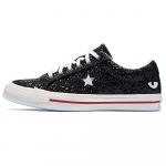 CHIARA FERRAGNI x Converse One Star Slip Resistant Abrasion Resistant Low top Skateboard Shoes Unisex Black 562024c 39.5