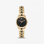 Michael Kors Petite Runway Mercer Pav&eacute; kuldse ja oon&uuml;ksiga k&auml;ekell MK6672 must