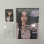 POB BLACKPINK T&Auml;HTAEG 3. minialbum H&Otilde;BEDANE versioon. WITHMUU / WEVERSE H&uuml;vitusfotoalbumi komplekt / Liikmeversioon (WITHMUU) JISOO SILVER Ver.