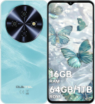OUKITEL C5 mobiiltelefon avatud, 16(4+12)6 GB RAM + 64 GB ROM / TF 1 TB nutitelefon, 6,52-tollise veetilgaekraaniga telefonid, 5000 mAh aku, 13 MP kaamera sinine