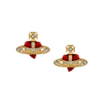 Vivienne Westwood Teemant S&uuml;dame As&uuml;mmeetriline S&uuml;dame Kristall K&otilde;rvar&otilde;ngad Naiste k&otilde;rvar&otilde;ngad Punane Kuld 6201033K02R654R654 Box