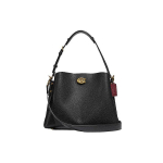 Coach Willow 32 Lukuga Kinnitus &Uuml;hev&auml;rviline Eemaldatav &Otilde;larihm Nahast K&auml;ekott Naiste k&auml;ekotid Must C2621-B4BK Basic Set (Bag+Dust Bag)
