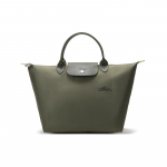 Longchamp Le Pliage Green 30 Taaskasutatud materjal Nahast k&auml;epidemega kott Naiste kott Metsaroheline 1623919479 Basic Set (Bag)