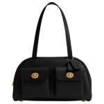 Coach Originals Twin Turnlock 33 Signature Turnlock Nahast T&otilde;mblukuga Kotikott Suur Naiste T&otilde;mblukuga Kotikott Must CCC54-1ZBLK Basic Set (Bag+Dust Bag) black