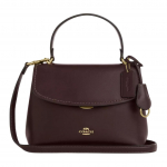 COACH Emory 25 Metallist Riistvaraga &Otilde;la-Crossbody Sile Nahast Totes Kott Keskmine Naiste K&auml;ekotid Pruun CCE54-IMXAL Basic Set (Bag+Dust Bag)