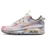 Nike Air Max 90 Kangas Libisemisvastane Kulumiskindel Madal L&otilde;ige Vabaaja Jalan&otilde;ud Naiste Beež Hall Roosa DC9450-001(Meeskond80-) 38.5