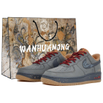 Nike Air Force 1 Low 07 LV8 'Wheat/Flax' Multiflower, Skywalker, Shopping Bag Low top Skateboard Shoes Unisex Gray CJ9179-200(Team113-S-BOX) 37.5