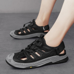 Suvised meeste sandaalid Ehtne nahk Meeste vabaajajalatsid V&auml;litingimustes Meeste nahksandaalid Meestele Rannajalatsid Rooma meeste kingad 38 must