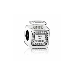 Pandora parf&uuml;&uuml;mipudeli ripats H&otilde;bedane ripats Paarile Unisex Ripats 791889CZ F,Silver