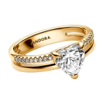 Pandora logo graveeritud 14K kullatud s&otilde;rmus Naiste s&otilde;rmus 163100C01 Box,48