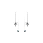Swarovski lumehelves valge kullaga kaetud k&otilde;rvar&otilde;ngad Naiste k&otilde;rvar&otilde;ngad H&otilde;be 5230603 Box (Random Color)