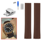 21mm pehme kummist kellarihm Aquanaut Patek Philippe'i jaoks Silikoon 5164A 5167A 5168A Kokkupandav pandla K&otilde;rge kvaliteediga kellarihm 21mm gray