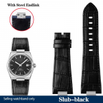 Tissot 1853 PRX seeria T137.410A T137407A jaoks Lehma nahast k&auml;ekella rihm T137 Tarvikud Veekindel Mehelik liides 12mm Meestele 12mm