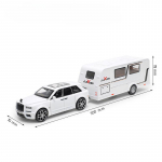 Uus 1/32 Rolls-Royce Cullinan RV Mudel Sulamist Valatud Maastikus&otilde;iduki M&auml;nguasi Heli ja Valgusega Tagasit&otilde;mmatav Haagissuvila Kollektsiooni Kaunistused Poisi Kingitus