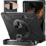 Samsung Galaxy Tab S8 Ultra silikoon + PC tahvelarvuti &uuml;mbris For Samsung Galaxy Tab S8 Ultra must