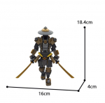 Loominguline Mecha soomusv&otilde;itleja ehitusklotsid MOC Samurai Ronin Roboti mudel DIY Laste pusle kokkupandavad m&auml;nguasjad Poisi s&uuml;nnip&auml;evakingitus