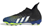 Adidas PREDATOR Libisemiskindlad keskmise k&otilde;rgusega laste jalgpallikingad Must Sinine Roheline Laste FY0621 28.5