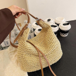Naiste Kootud K&auml;ekott Luksuslik Disainer Rannakott Suure Mahutavusega Naiste &Otilde;lekott Hobo Kott Moodne Reisi &Otilde;la- v&otilde;i Crossbody Kotid 25*15*23cm