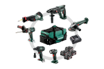 Metabo Combo komplekt 18V 6.1 (Sb18Ltx +Ssw18Ltx300Bl +Kh18Ltx24 +W18L9-125Quick +Ssep18Lt +Ula) 4X4,0Ah Kott